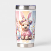 魅力的ブラッシュストロークイースターハイランドカウズ20oz 保温保冷タンブラー (正面)