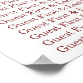 魅力的ブルゴーニュと白のフローラ結婚 ポスター (角)