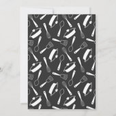 魅力的ポット&ツールPotluckブライダルシャワーInvitat 招待状 (裏面)