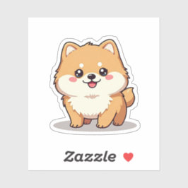 魅力的ポメラニア犬、かわいいウィムジー、スモール シール