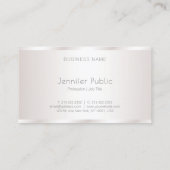 魅力的モダンデザインプロフェッショナルエレガントグラム 名刺 (裏面)