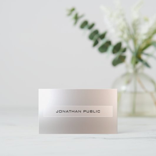 魅力的モダンプロフェッショナルエレガント 名刺 (スタンド正面)