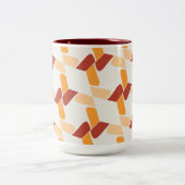 魅力的モダン抽象芸術 ツートーンマグカップ (中央)