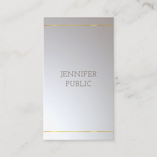 魅力的モダン洗練されたデザイングラマラス 名刺 (正面)