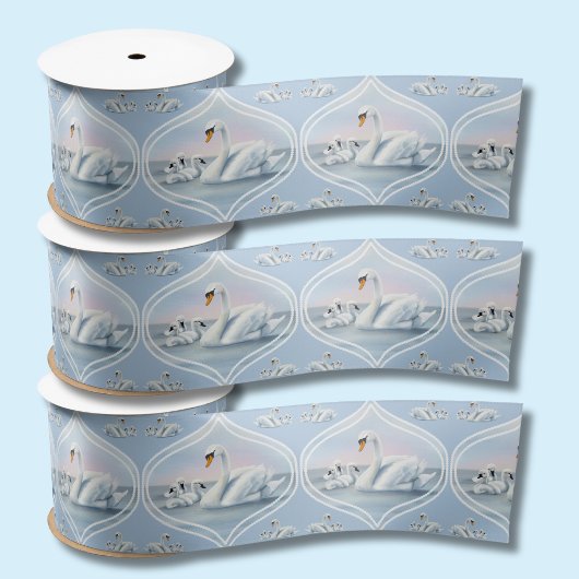 魅力的モマスワンとベビーイン桃の夕日 サテンリボン