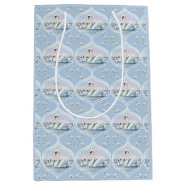 魅力的モマスワンとベビーイン桃の夕日 ミディアムペーパーバッグ