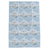 魅力的モマスワンとベビーイン桃の夕日 ミディアムペーパーバッグ (裏面)