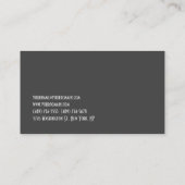 魅力的ユニークなレッドグレーパーソナルトレーナー 名刺 (裏面)