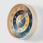 魅力的ユニークな24時間体制 壁時計 (傾斜)