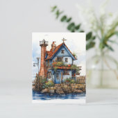 魅力的リトルシーサイドシャックアート ポストカード (スタンド正面)