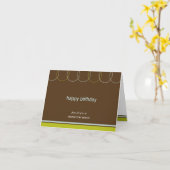 魅力的リングや輪誕生日カード カード (黄色い花)