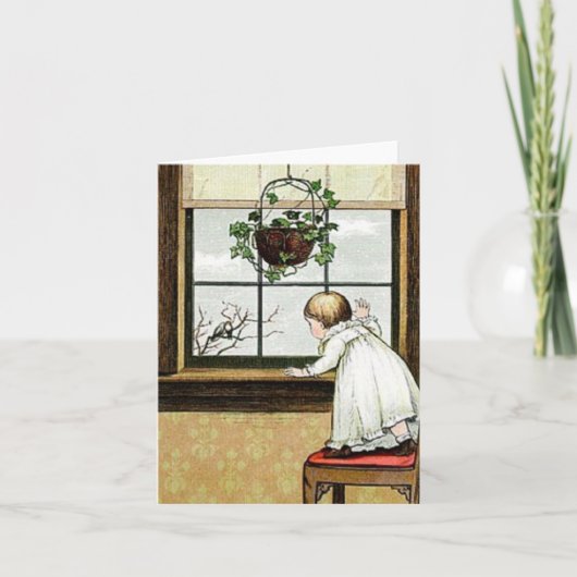 魅力的ヴィンテージいけなキッド・ノーテカード カード (正面)