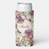 魅力的ヴィンテージインスパイアフローラセルツァーカンコール スリム缶クーラー (Seltzer正面)