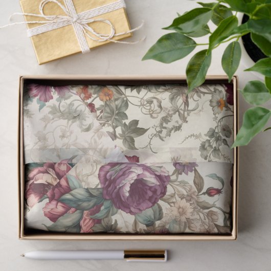 魅力的ヴィンテージエフェラフローラ切り離し 薄葉紙 (ギフト)