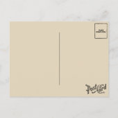 魅力的ヴィンテージキスをするサンタクリスマスリース シーズンポストカード (裏面)