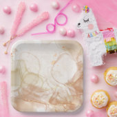 魅力的ヴィンテージスクエア紙プレート ペーパープレート (パーティー)