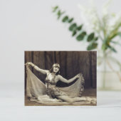 魅力的ヴィンテージベリーダンサーヴォードヴィル ポストカード (スタンド正面)