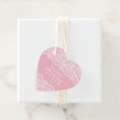 魅力的ヴィンテージレース結婚ピンク フェイバータグ (インサイチュ)