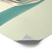 魅力的ヴィンテージ花屋のシーン ポスター (角)