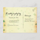 魅力的ヴィンテージIRISH出欠 インビテーションポストカード (裏面)