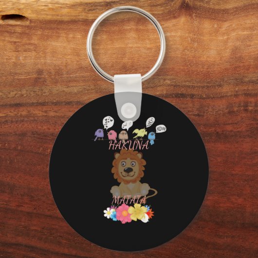 「魅力的動植物ハクナマタタ」ベビーライオン キーホルダー (正面)