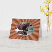 魅力的及びBrina-大事な行事をカスタマイズ カード (黄色い花)