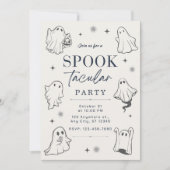魅力的図解入りの、写真付きのおもしろいの幽霊 招待状 (正面)