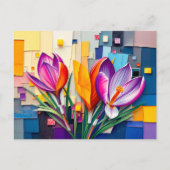 魅力的抽象芸術モダンスタイル シーズンポストカード (正面)