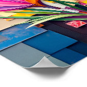 魅力的抽象芸術モダンスタイル ポスター (角)