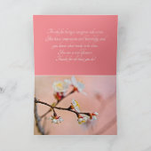 魅力的日本の咲く サンキューカード (内部)