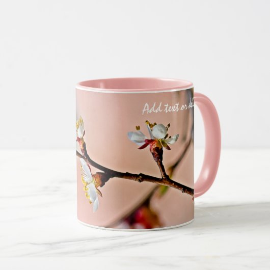 魅力的日本の咲く マグカップ (正面右)