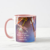 魅力的桜の花の束春 マグカップ (左)