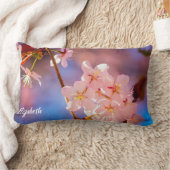 魅力的桜の花の束春 ランバークッション (ブランケット)