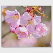 魅力的桜カッコいい花 ラッピングペーパー (フラット)