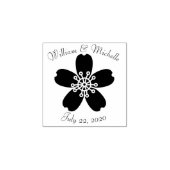 魅力的桜木製の発表切手 ラバースタンプ (インプリント)