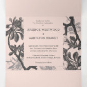 魅力的植物園ウェディング 三つ折り招待状 (内部中)