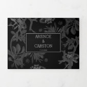 魅力的植物園ウェディング 三つ折り招待状 (カバー)