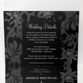 魅力的植物園ウェディング 三つ折り招待状 (内部最初)