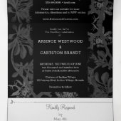 魅力的植物園ウェディング 三つ折り招待状 (内部中)