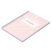 魅力的模様（サンゴ） ノートブック (左側)