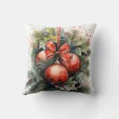 魅力的水モダン色クリスマス クッション (裏面)