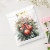 魅力的水モダン色クリスマス フェイバーバッグ (封をした状態)