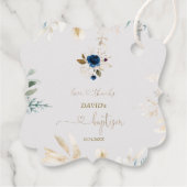 魅力的水彩青フローラ金ゴールドバプテスマ フェイバータグ (裏面)