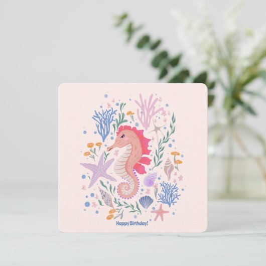 魅力的海馬と珊瑚礁 (スタンド正面)