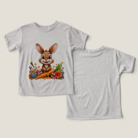 魅力的漫画スタイルウサギ (デザイン正面&裏面)