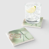 魅力的澄ん蝶 ストーンコースター (横)