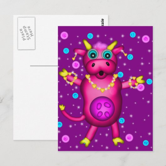 魅力的牛 ポストカード (正面/裏面)