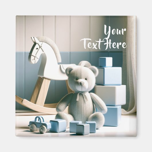 魅力的玩具付きキッズルーム マグネット (正面)