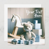 魅力的玩具付きキッズルーム 招待状 (正面/裏面)