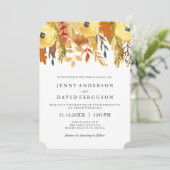 魅力的秋水カラー結婚式招待状 招待状 (スタンド正面)